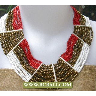 Mix Colors Beads Necklaces Chockers Fashion